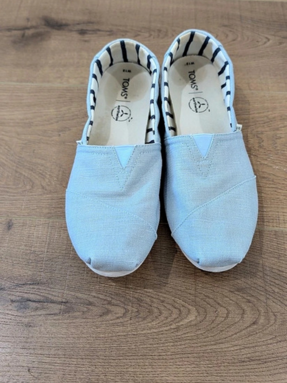 TOMS Alpargata Classic Slip-On Flats in Blue
